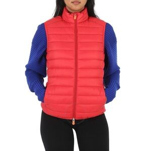Sold Save The Duck Tango Red Puffer Gilet Vest, Brand Size 1 (Small)